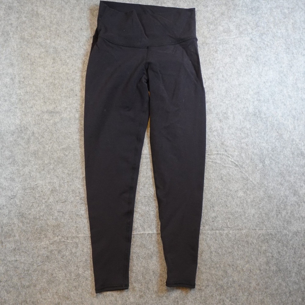 Alo Leggings Women S/M? Black High Waist Airbrush Full Length Active Yoga